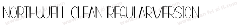 Northwell Clean RegularVersion字体转换